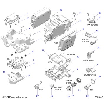 ELECTRICAL, COMPONENTS 1 - T25AAFGB/HB (500388C)