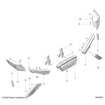 ELECTRICAL, FORWARD LIGHTING - T25AAGGB/HB (500394C)