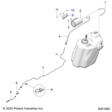 FUEL SYSTEM, EVAPORATIVE (CALIFORNIA ONLY) - T23AASGD/HD/TGD/HD (500188C)