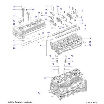 ENGINE, HEAD ASM and VALVES - T20AARGB ALL OPTIONS (C1206169-2)