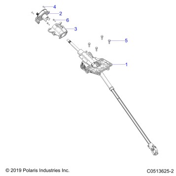 STEERING, UPPER STEERING ASM. - T23AASGD/HD/TGD/HD  (C0513625-2)