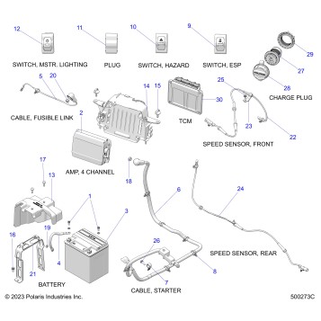 ELECTRICAL, COMPONENTS 2 - T24AAFRHD/GD (500273C)