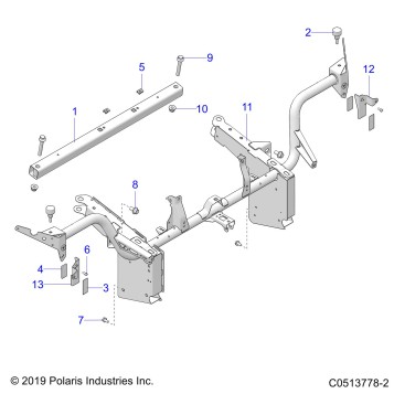 CHASSIS, FRONT FRAME ASM. - T23AASGD/HD/TGD/HD (C0513778-2)