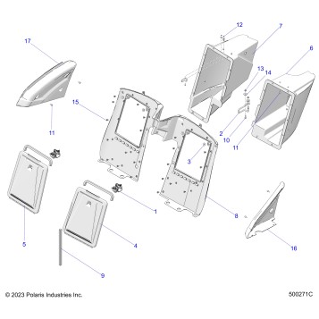 BODY, REAR STORAGE COMPARTMENTS - T24AARHD/GD (500271C)