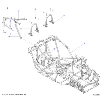 CHASSIS, MAIN, AND REAR ASM. - T25AATGD/HD (500365C)