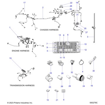 ELECTRICAL, WIRE HARNESS - T24AALHD/GD (500279C)