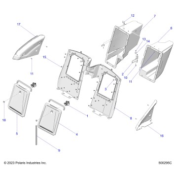 BODY, REAR STORAGE COMPARTMENTS - T24AASGD/HD/TGD/HD (500295C)