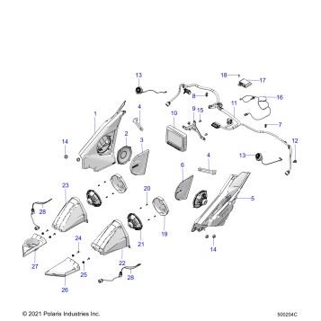 ELECTRICAL, INFOTAINMENT - T23AAFGB/HB/PGD/HD/RGB/HB ALL OPTIONS  (500204C)
