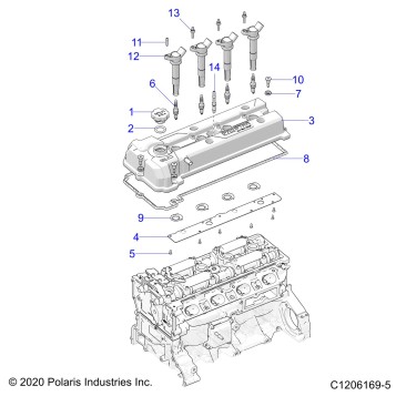 ENGINE, VALVE COVER - T21AAPHD/RHB/SHD/THD ALL OPTIONS (C1206169-5)