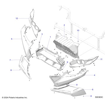 BODY, FRONT FASCIA  (CANADA) - T25AAPGD/HD (500383C)