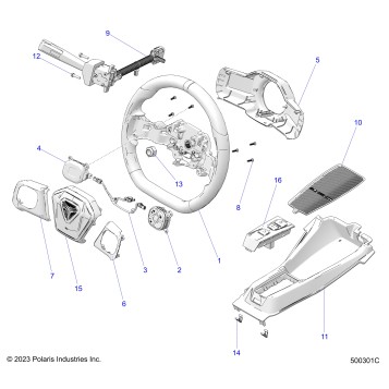 CONTROLS, HAND CONTROLS AUTO - T23AASHD/THD (500301C)