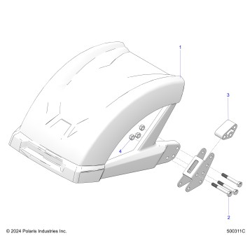 BODY, REAR FENDER - T25AAGGB/HB (500311C)