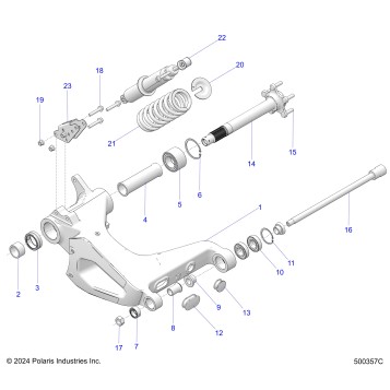 SUSPENSION, REAR ASM. - T25AAGGB/HB (500357C)
