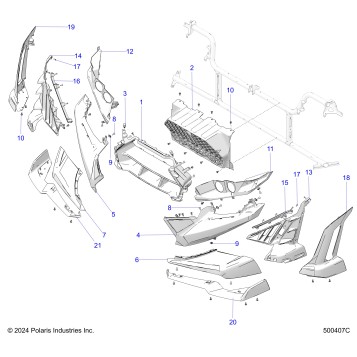 BODY, FRONT FASCIA  (CANADA) - T25AALGB/HB (500407C)