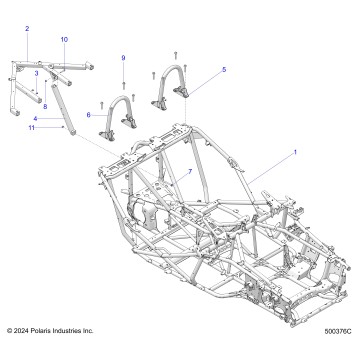 CHASSIS, MAIN, AND REAR ASM. - T25AAFGB/HB (500376C)
