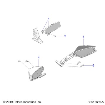 BODY, MIRRORS - T20AARGB ALL OPTIONS (C0513689-5)