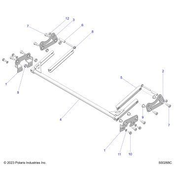 BODY, HOOD HINGE ASM. - T24AALHD/GD (500268C)