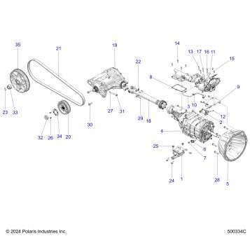 DRIVE TRAIN, DRIVELINE AUTO - T25AAGHB (500334C)