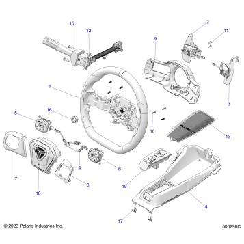 CONTROLS, HAND CONTROLS AUTO - T25AAGHB (500298C)