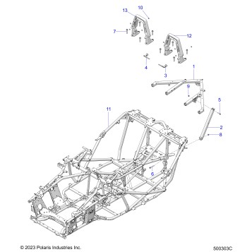 CHASSIS, MAIN, AND REAR ASM. - T24AARHB/GB (500303C)