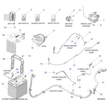 ELECTRICAL, COMPONENTS 2 - T25AATGD/HD (500362C)