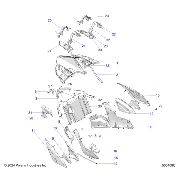 BODY, REAR - T25AARGB/HB (500409C)