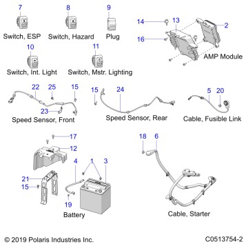 ELECTRICAL, COMPONENTS 2 - T20AARGB ALL OPTIONS (C0513754-2)