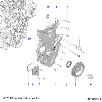 ENGINE, FRONT COVER ASSEMBLY - T23AASGD/HD/TGD/HD (C1206169-1)
