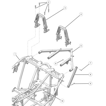 CHASSIS, MAIN, and REAR ASM. - T15AAS/AAP ALL OPTIONS (49SLINGSHOTCHASSIS214SLING)