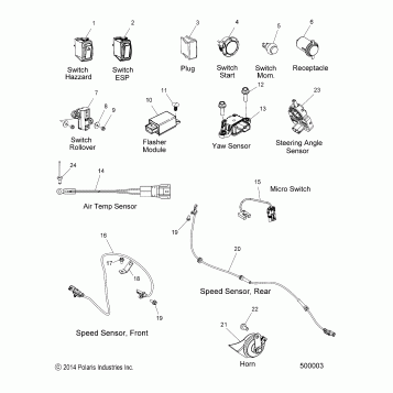 ELECTRICAL, COMPONENTS - T16AAS/AAP ALL OPTIONS (49SLINGSHOTELECTCOMP14SLING)
