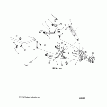 SUSPENSION, FRONT ASM. - T16AAS/AAP ALL OPTIONS (500006)