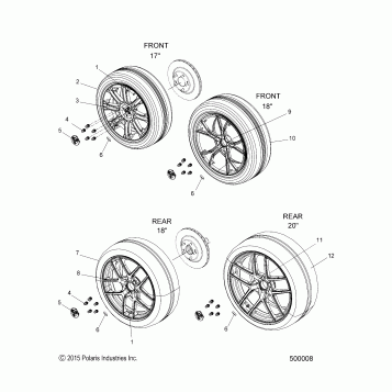 WHEELS - T16AAS/AAP ALL OPTIONS (500008)