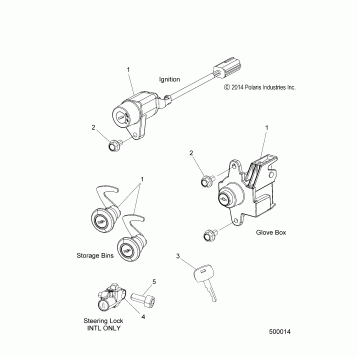 ELECTRICAL, IGNITION SWITCH/LOCK SET - T16AAS/AAP ALL OPTIONS (500014)