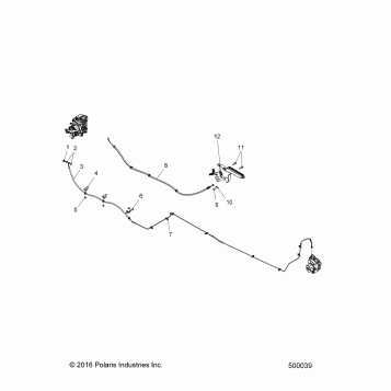 BRAKES, REAR BRAKE LINE and PARK BRAKE - T17AAPF/AARF/AASF ALL OPTIONS (500039)