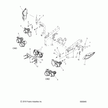 ELECTRICAL, FORWARD LIGHTING - T18AAPF/AARF/AASF ALL OPTIONS (500045)