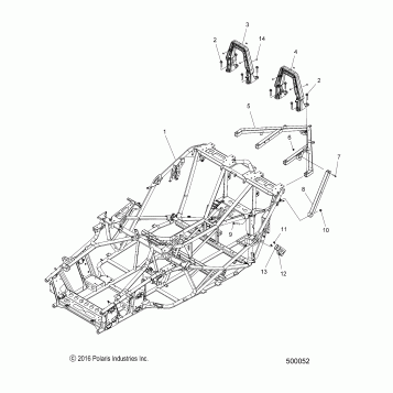 CHASSIS, MAIN, and REAR ASM. - T17AAPF/AARF/AASF ALL OPTIONS (500052)