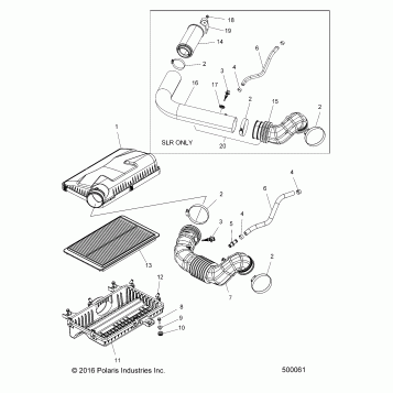 ENGINE, AIR INTAKE SYSTEM - T17AAPF/AARF/AASF ALL OPTIONS (500061)