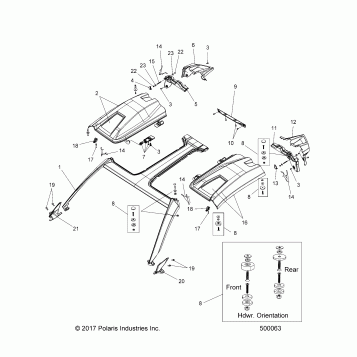 BODY, SUNSHADE ASM. - T19AAPFAAY/ABY/ACY (500063)