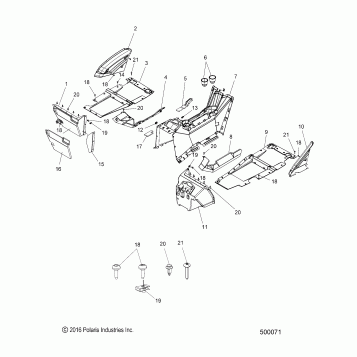 BODY, INTERIOR - T18AAPF/AARF/AASF ALL OPTIONS (500071)