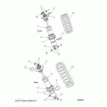 SUSPENSION, SHOCK ABSORBERS (BILSTEIN) - T18AARF SLR LE (500081)