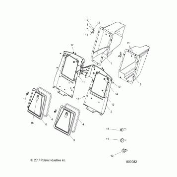 BODY, STORAGE COMPARTMENTS, REAR - T18AAPF/AARF/AASF ALL OPTIONS (500082)