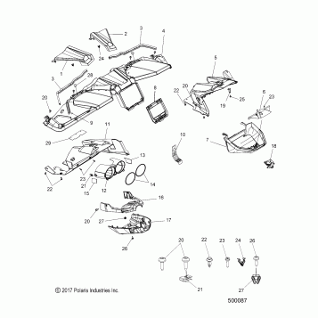 BODY, DASH ASM. - T19AAPFAAY/ABY/ACY (500087)