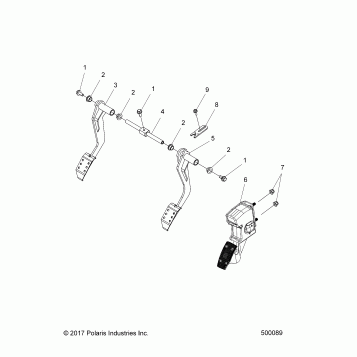 CONTROLS, FOOT CONTROLS - T19AAPFAAY/ABY/ACY (500089)