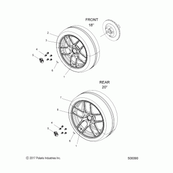 WHEELS - T19AAPFAAY/ABY/ACY (500090)