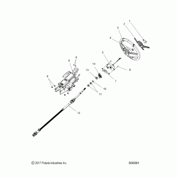 STEERING, STEERING ASM., UPPER - T19AAPFAAY/ABY/ACY (500091)