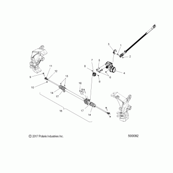 STEERING, STEERING ASM., LOWER - T19AAPF/AARF/AASF ALL OPTIONS (500092)