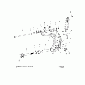 SUSPENSION, REAR ASM. - T19AAPFAAY/ABY/ACY (500096)