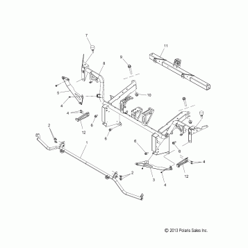 CHASSIS, FRONT FRAME ASM. - T16AAS/AAP ALL OPTIONS (49SLINGSHOTCHASSIS114SLING)