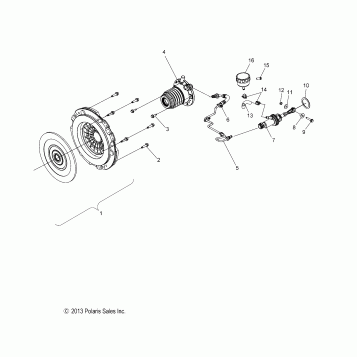 DRIVE TRAIN, CLUTCH ASM. - T16AAS/AAP ALL OPTIONS (49SLINGSHOTCLUTCH14SLING)
