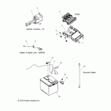 ELECTRICAL, COMPONENTS 2 - T15AAS/AAP ALL OPTIONS (49SLINGSHOTELECTCOMP214SLING)